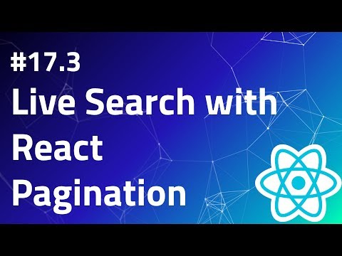 17 3 Live Search with React | Pagination | React search component | Search tutorial example