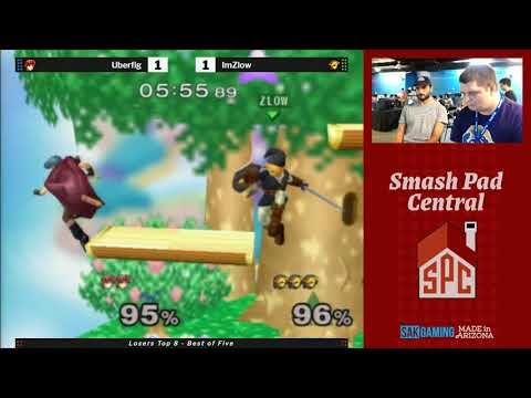 SPC 172 SSBM Losers Top 8 - Uberfig (Marth) vs ImZlow (Link)