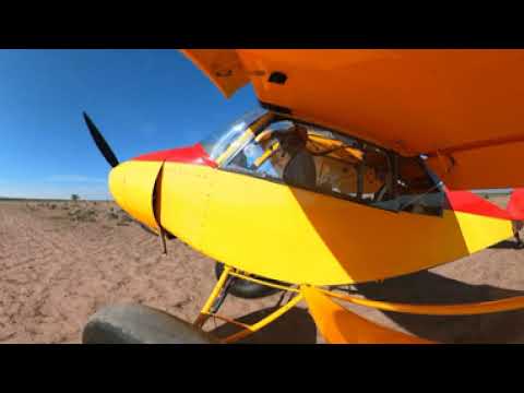 Super Cub landing at a remote strip in Western Colorado