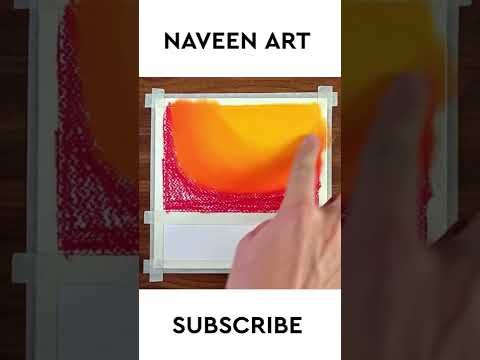 Easy sunset oil pastel drawing for beginners | Oil pastel drawing | Naveen Art