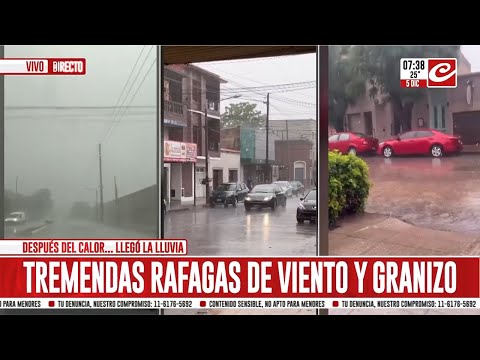 Fuerte temporal de lluvia y viento causó destrozos en Olavarría