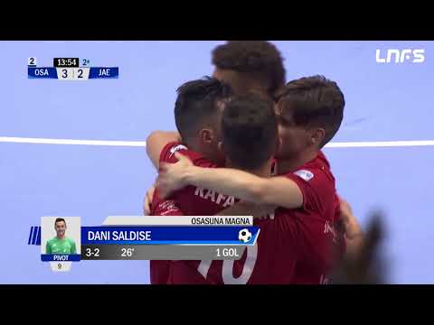 Gol Dani Saldise (3-2) Osasuna Magna - Jaén Paraíso Interior. Partido 1 Cuartos Final. Play Off