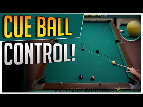 Control the Cue Ball! Full Table Runs Using Stun and Rolling Shots with Only Center Ball!