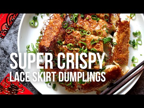 SUPER CRISPY Lace Skirt Dumplings | How to Cook at Home