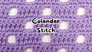 How to Crochet the Colander Stitch | Beginner Friendly | Bella Coco Crochet