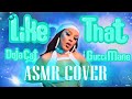 LIKE THAT - DOJA CAT feat GUCCIMANE *ASMR* COVER | Percussive Sounds ASMR LIKE THAT - DOJA CAT feat GUCCIMANE *ASMR* COVER | Percussive Sounds ASMR