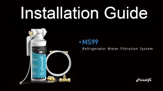 Frizzlife MS99 Inline Water Filter For Refrigerator/Ice Maker