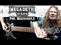 10 Easy & Cool MEGADETH Guitar Riffs | (Tabs)