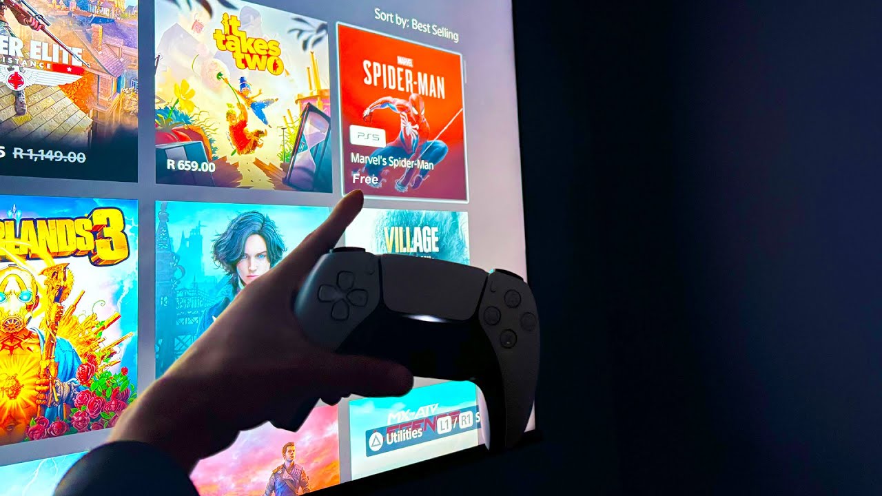 Spider-Man Remastered on PS5 showing gameplay