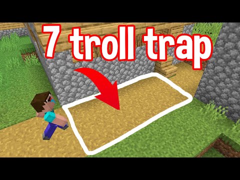 7 Traps to REVENGE TROLL your BRO in minecraft By scooby craft