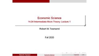 Exam #1 Review for Intermediate Microeconomic Theory