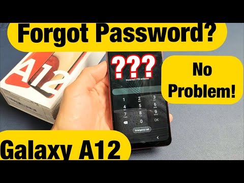 Galaxy A12: Forgot Password, Pattern or PIN? Factory Reset