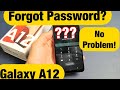 Galaxy A12 Forgot Password Pattern Or PIN Factory Reset
