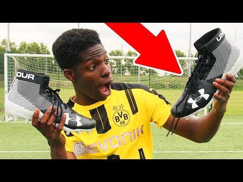 british kids tries american football boots for the first time Video