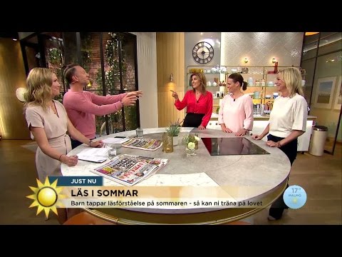 Hot och mutor - så får programledarna sina barn att läsa i sommar - Nyhetsmorgon (TV4)