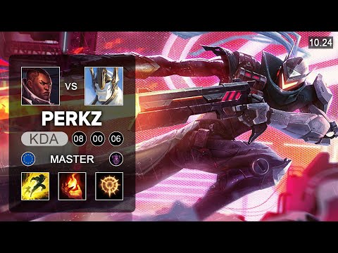 Perkz vs PowerOfEvil - Lucian Mid vs Galio - EUW Master Patch 10.24