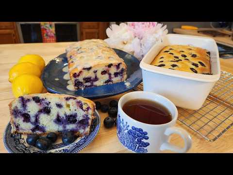 Lemon Blueberry Loaf Bread Cake Muffins - Buttery Lemon Blueberry Delight - The Hillbilly Kitchen