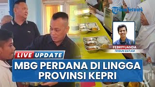 Penerimaan MBG Perdana di Kabupaten Lingga, Bupati Pantau Langsung Pelaksanaan di Sekolah