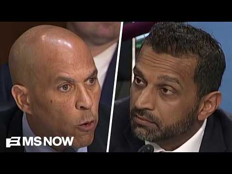 Booker BLASTS Patel as an 'incompetent LACKEY': 'Like an 18-year-old kid who wants to join a frat'