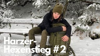 Harzer Hexenstieg im Winter - 110 km Wandern & Ausrüstung (Part 2) | Sabrina Outdoor