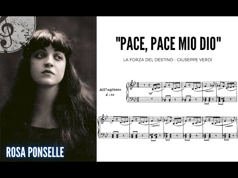 "Pace, pace mio dio" La Forza del Destino - Rosa Ponselle (with score!) HQ 1080p
