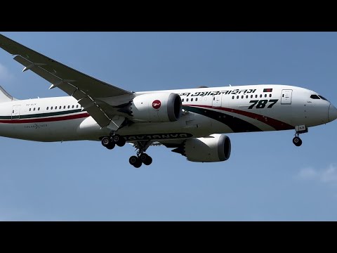Biman Bangladesh Boeing 787 Landing at Heathrow Airport London England UK From Sylhet Bangladesh