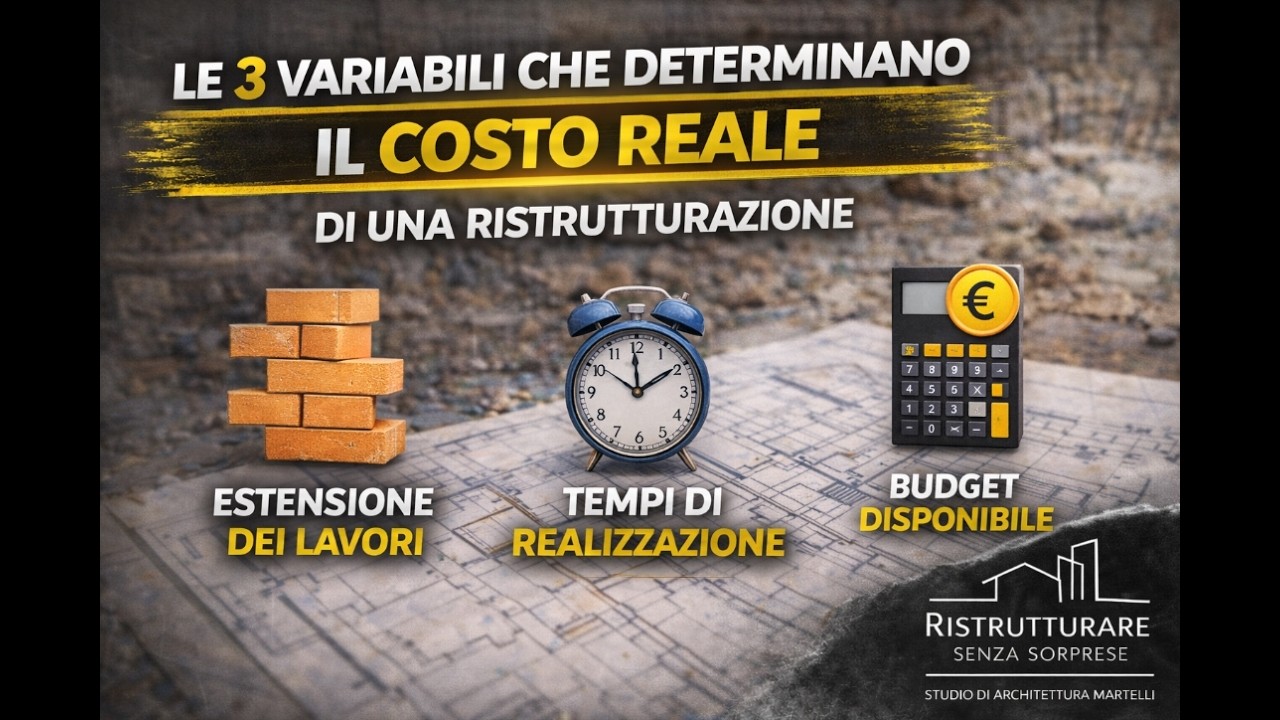 Il vero costo di una ristrutturazione: le 3 variabili che lo determinano