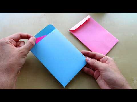 Briefumschlag basteln mit Papier - Einfaches grösseres Kuvert falten aus DIN A4 ✉ Geschenkverpackung