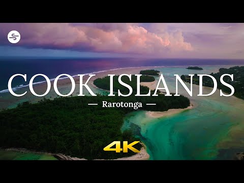 [4K UHD] Rarotonga, COOK ISLANDS🇨🇰 Ambient Drone Film + Relaxing Jazz Music