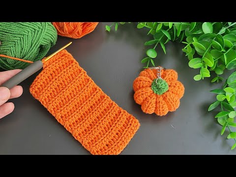 Make MONEY with This SUPER EASY Crochet Pumpkin Keychain! 🥰 Sell and give as a gift.