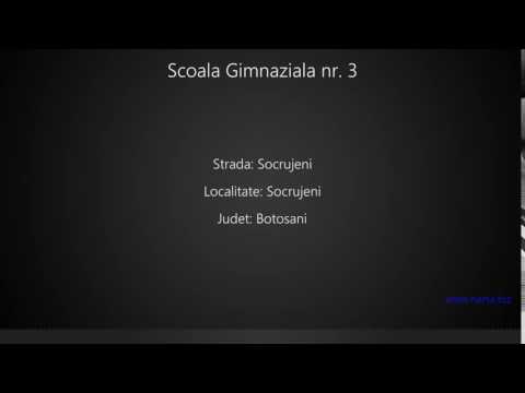 Scoala Gimnaziala nr. 3 Socrujeni