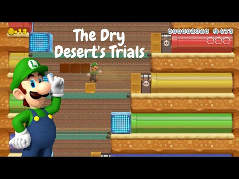 The Dry Desert's Trials (Mario Maker 2) by SunMoonFX