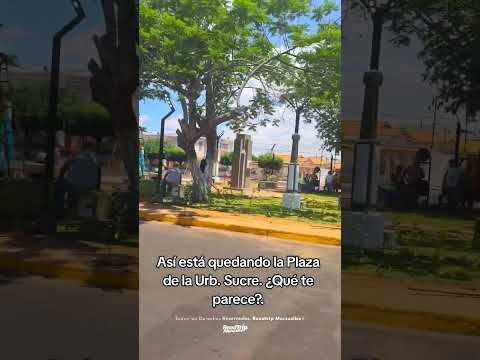 Así está quedando la Plaza de la Urb. Sucre. ¿Qué te parece?.#venezuela #maracaibo #zulia #viral