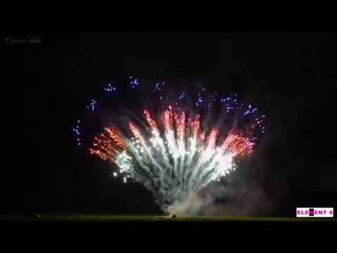 SCZF95 - 100s 30mm Red Strobe Willow, Blue & White Strobe Mines Z Fan (4k video)