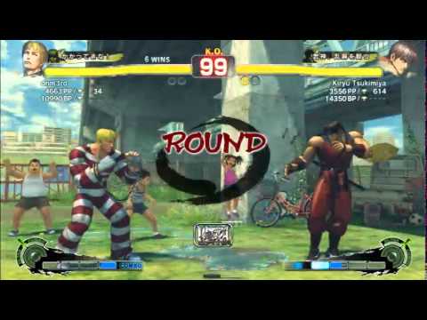 [USF4] Kiryu Tsukimiya (Guy) vs Sasaki/dnm3rd (Cody) Endless Match 2014-09-06 - 2 / 2
