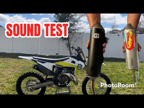 Husqvarna TC 125 FMF Shorty Vs Stock Pipe sound test |Fuel Mx|
