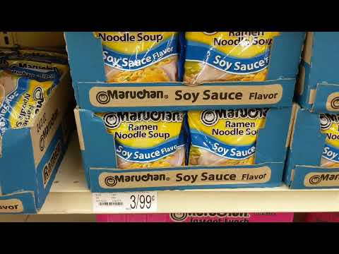 PoV- Cardenas Supermarket Grocery Store Ramen Noodle Soup