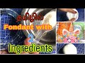 Homemade Fondant Recipe 2 Ingredients Tamil Cake Class 6 Gelatin Fondant Recipe
