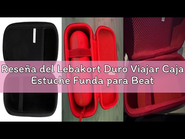Vídeo relacionado con co2CREA Duro Viajar Caja Estuche Funda para Beats Pill Altavoz inalámbrico Bluetooth Micrófono Incorporado(Funda Solo)
