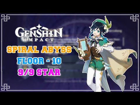 Genshin Impact 1.2 New Spiral Abyss Floor 10 9/9 Star