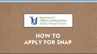How to Apply for SNAP