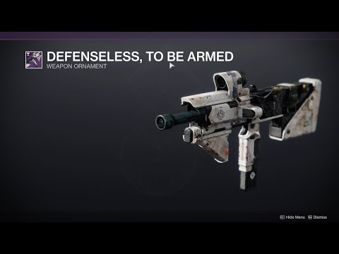 HOW TO GET DEFENSELESS TO BE ARMED ORNAMENT - DESTINY 2