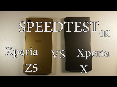 SONY Xperia X vs SONY Xperia Z5 Speedtest 4K