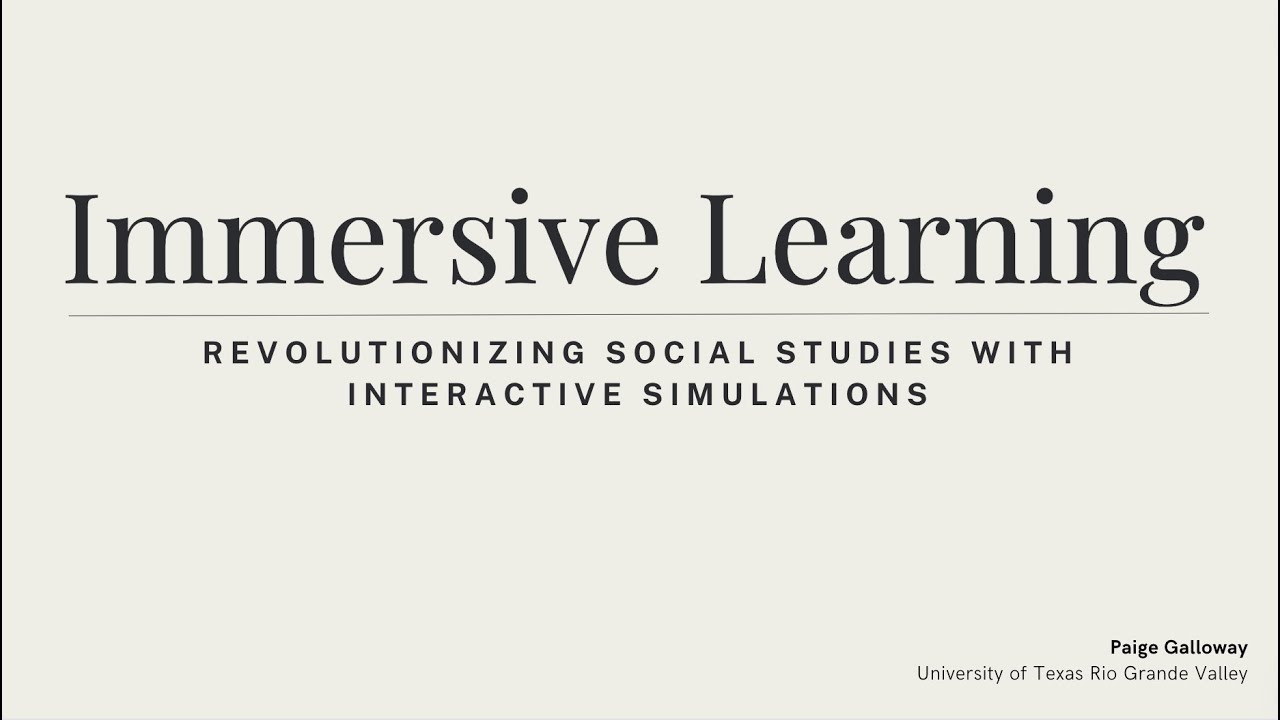 Immersive Learning: Revolutionizing Social Studies with Interactive Simulations