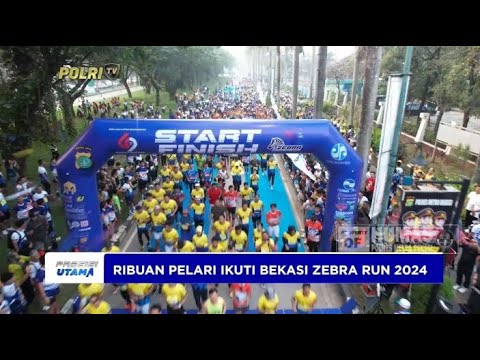 RIBUAN PELARI IKUTI BEKASI ZEBRA RUN 2024