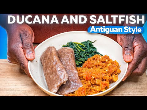Authentic Ducana and Salt Fish Recipe | Antiguan Style Dish