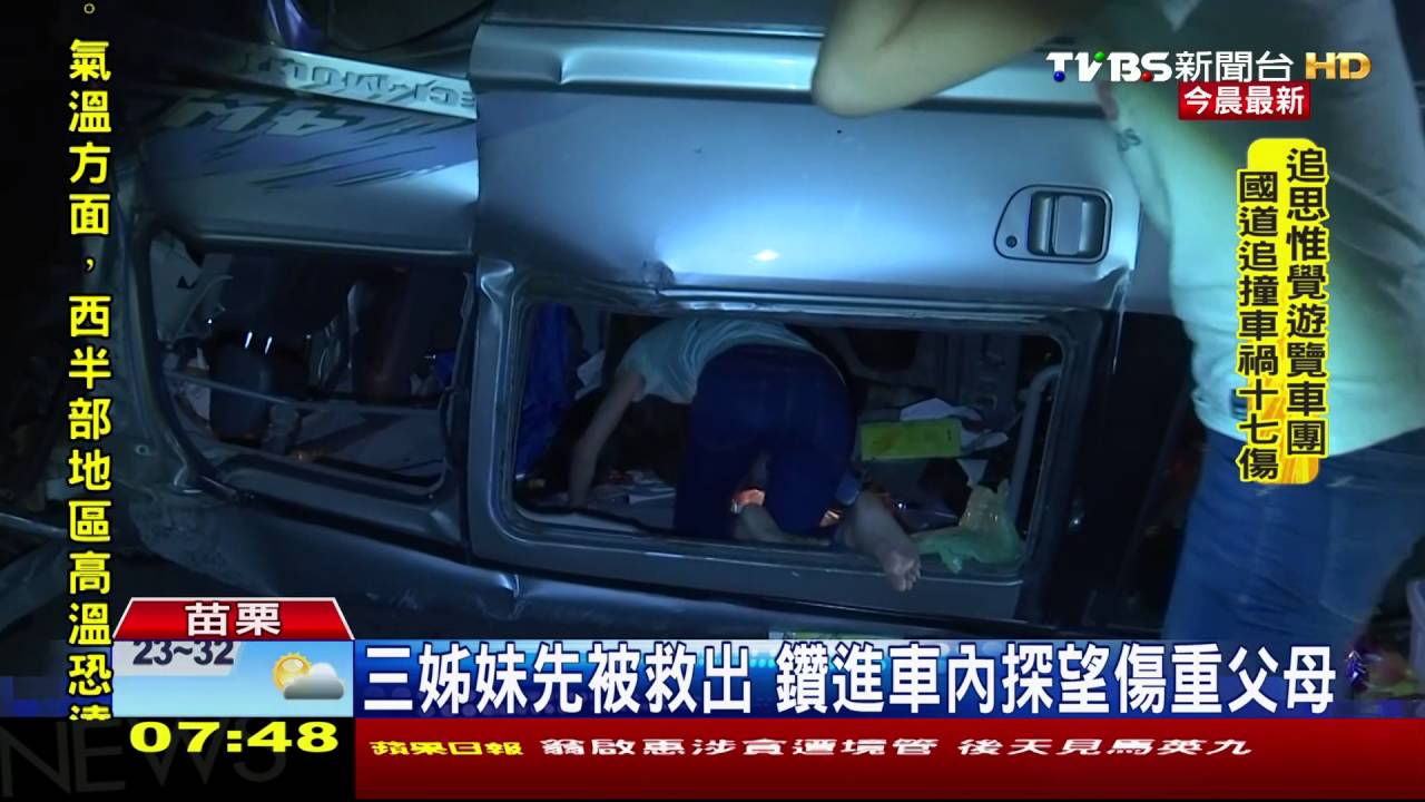 深夜不平靜!中二高連2車禍 17人輕重傷