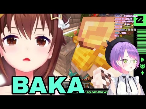 LOL! Hololive's Towa Breaks Rules with Sora in Minecraft!