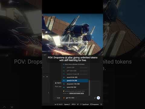 Dropstone AI offers unlimited tokens for free, unlike other tools such as Cursor or Claude