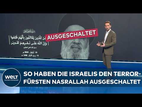 ESKALATION IN NAHOST: Präzisionsangriff! - So eliminierte Israel Hisbollah-Chef Nasrallah im Bunker